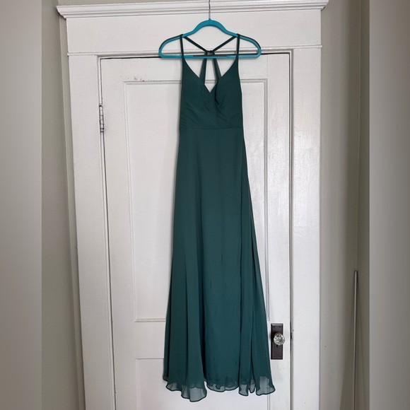 Azazie Dresses & Skirts - Azazie Davis Dark Green A4 Bridesmaid Dress
